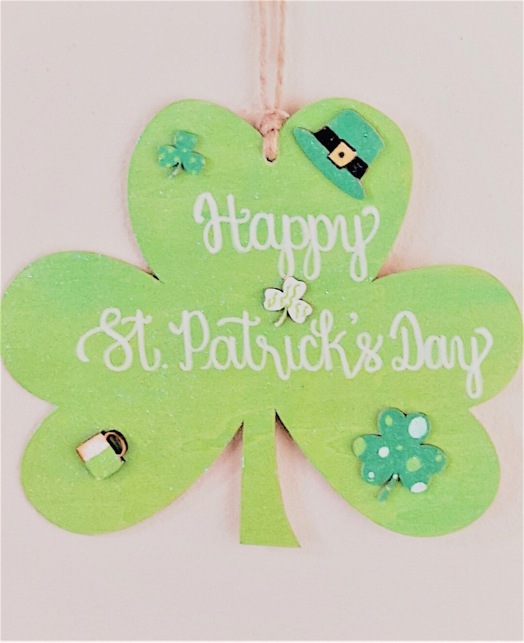 Patrick's Sign Happy St. Patrick's Day Sign, Hand Painted Wooden Shamrock - Etsy