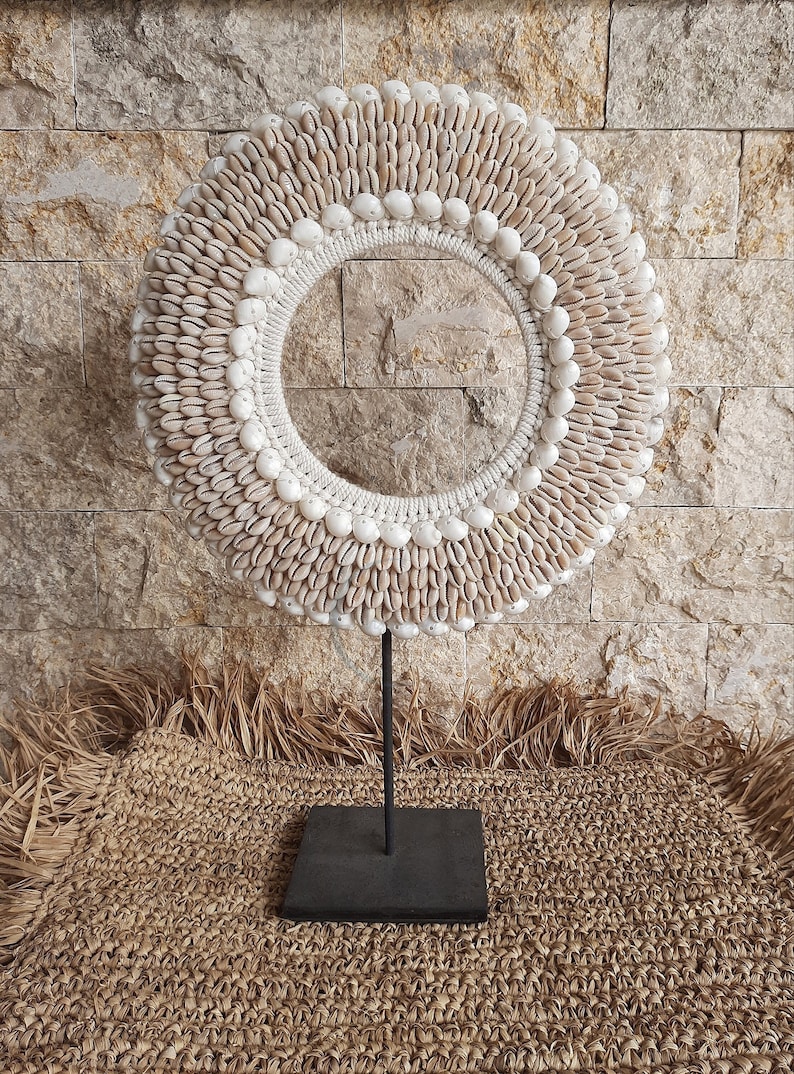 Small Shell Stand Decorative Papua Necklace, Shells Stand, Bali Decor, Home Decoration ...