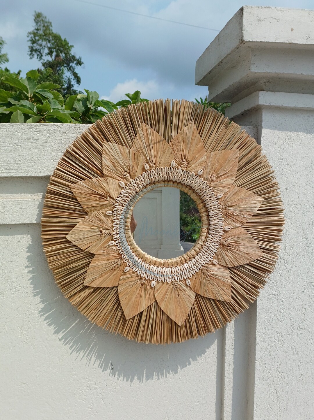 Seagrass Wall Decor, Natural Wall Decor, Bali Decor, Home Decoration ... - Coastal Interior Design Wall Decor With Woven Seagrass
