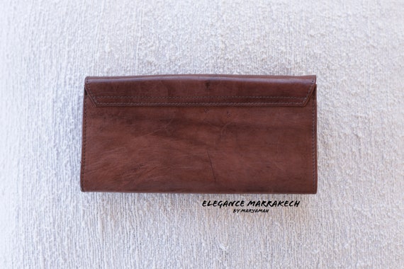 Handcrafted Moroccan Genuine Leather Wallet - Etsy Israel