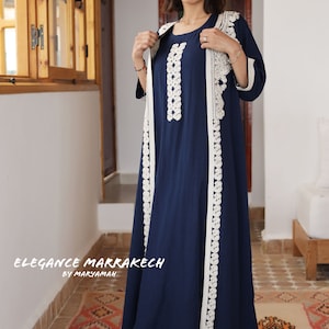 Moroccan Caftans Handmade 2 Piece Kaftan Embroiders Fits, Christmas dress