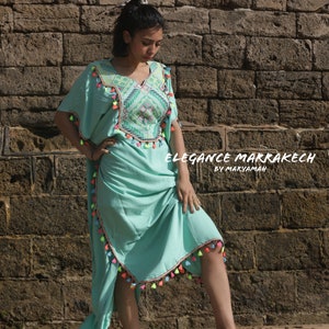 Summer Spring  Kaftan Marrakech Resort Caftan Kaftan-beach cover ups, resortwear, loungewear, maxi dresses, Ramadan, Easter, Holiday