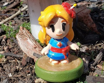 Handpainted Marin Amiibo Style Figure - Zelda Link's Awakening