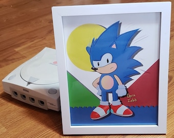 Sonic The Hedgehog 8″ x 10″ Art Print
