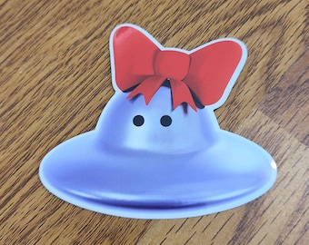 3D Cute Li'l UFO EarthBound Sticker