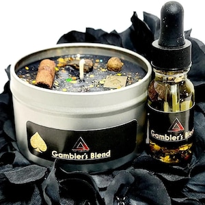 Gambler’s Luck Blessed Oil and Candle Combo