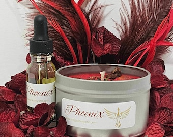 Phoenix Oil and Candle Combo