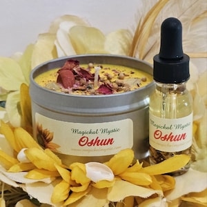 Oshun Ritual Oil and Candle Combo