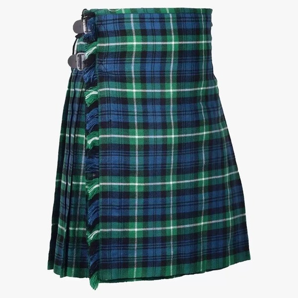 Kilt de tartán escocés escocés masculino Hecho a mano tradicional de 8 yardas