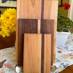 Set of Three Wooden Cutting Boards - Made in Maine -  Walnut and/or Cherry