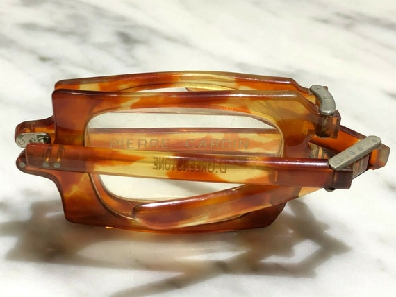 Rare Vintage PIERRE CARDIN Folding Glasses Square… - image 3