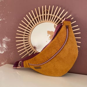 Hip Bag Bum Bag Crossbody Bag XL Bag mustard yellow