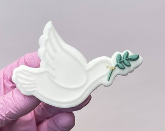 Dove with Branch Embosser Stamp & Cookie Cutter