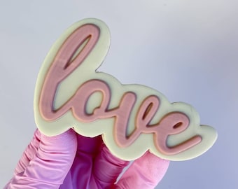 Love Lettering Cookie Cutter & Embosser Stamp Wedding
