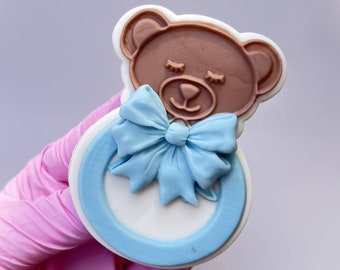 Bear Toy Embosser Cookie Stamp with Cookie Cutter