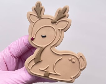 Deer Embosser Cookie Cutter Cookie stamp with cookie cutter