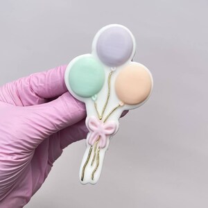 Balloons 3D Pop Up Embosser Cookie Stamp Cookie Cutter