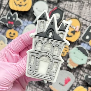 Spooky House Halloween Fondant Embosser Cookie Stamp