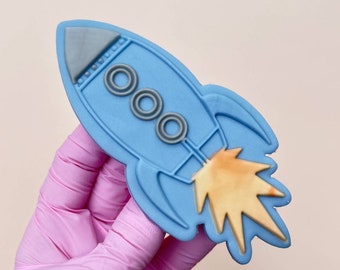 Rocket Embosser Stamp & Cookie Cutter Cookie Cutter Fondant Stamp