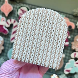 Knit Pattern 2 Pop Up Cookie Stamp Embosser