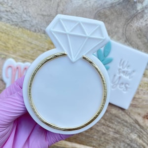 Ring Cookie Cutter Embosser Stamp Wedding