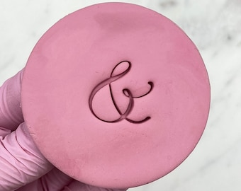 Ampersand Sign Acrylic Font Cookie Stamp