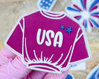 Crop Top USA Edition Cookie Cutter Embosser Stamp