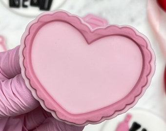 Wavy Heart Cookie Cutter & Embosser Stamp