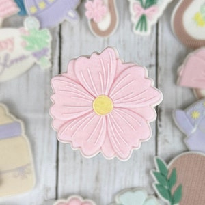 Baby Wildflower Baby in Bloom reliëfstempel en koekjesvorm Babyshower koekjesvorm Koekjesstempel