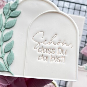 È bello averti qui Timbro con carattere acrilico Timbro con carattere per biscotti in fondente Set di caratteri per biscotti