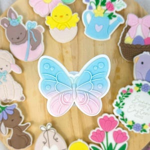 Wild Butterfly Pop Up Easter Fondant Embosser Cookie Stamp Cookie Cutter