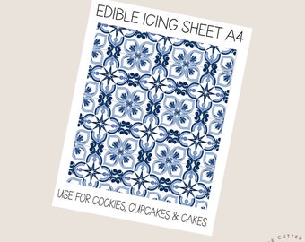 Premium Fondant Paper Sheet A4 Mosaic