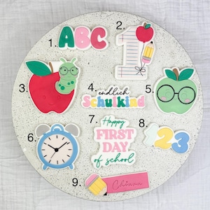 Schulkind Moments – Cookie Cutter + Stamp Set für Einschulungskekse