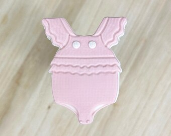 Minimalist Baby Girl Body Cookie Cutter & Embosser Stamp Set for Baby Shower