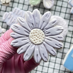 Timbro per biscotti a forma di margherita pop-up con taglierina