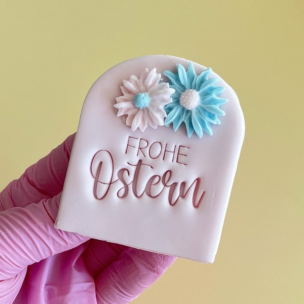 Happy Easter Acrylic Font Cookie Stamp