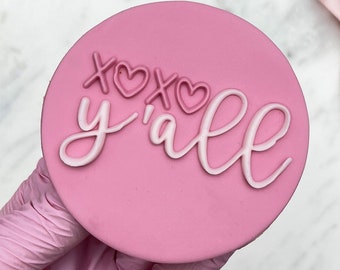 XOXO Y’ALL Embosser Fondant Stempel