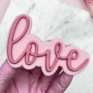 Love Lettering 2 Cookie Cutter & Embosser Stamp