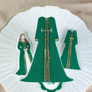 Emporte-pièce et gaufreur en forme de robe longue au henné Sugarcookies