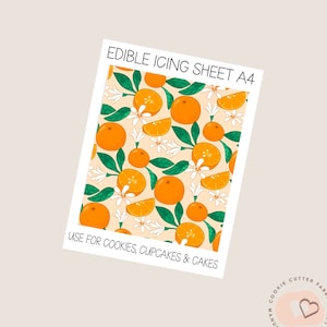 Premium Fondant Papier Vel A4 Oranje 2