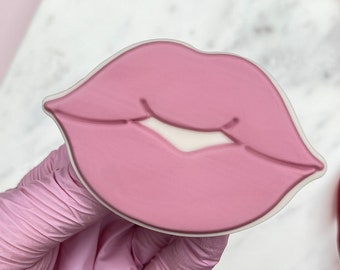 Kiss Mouth Pop Up Cookie Cutter & Embosser Stamp