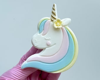 Unicorn Embosser Stamp Cookie Cutter Cookie stamp with cookie cutter