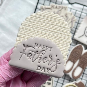 Timbro per biscotti con il carattere "Festa del papà"