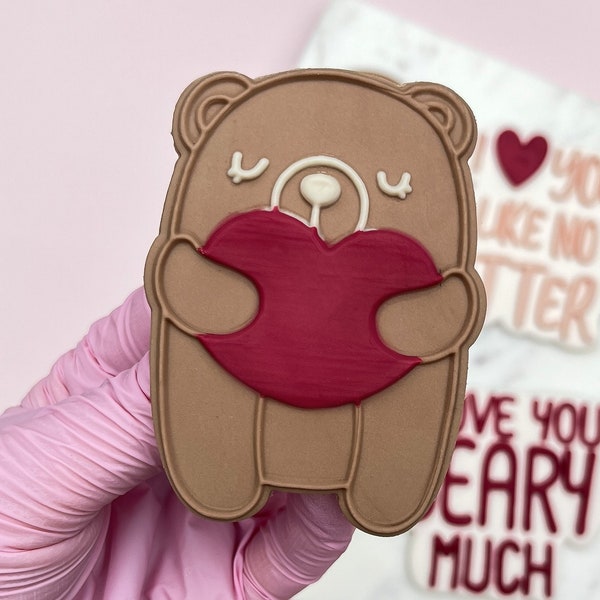 Lovely Bear Cookie Cutter & Embosser Stamp