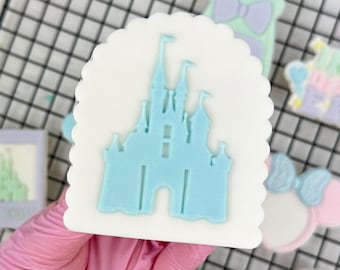 Princess Castle Embosser Fondant Stamp with Cookie Cutter