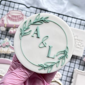 Custom Initials Boho Embosser Stamp Wedding