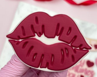 Kissing Mouth Cookie Cutter & Embosser Stamp