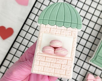 Patisserie Window Valentines Day Cookie Cutter & Embosser Stamp
