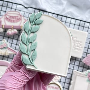 Half Arch with branch Cookie Cutter Embosser Stamp Wedding