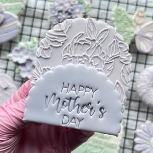 Timbro per biscotti con il carattere "Festa della mamma"